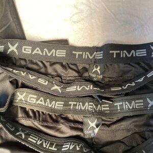 X Game Time Black/Blue & Green Men's 2XL Pockets Pull String Joggers (2 Pairs)